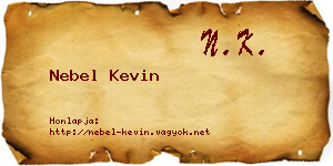 Nebel Kevin névjegykártya